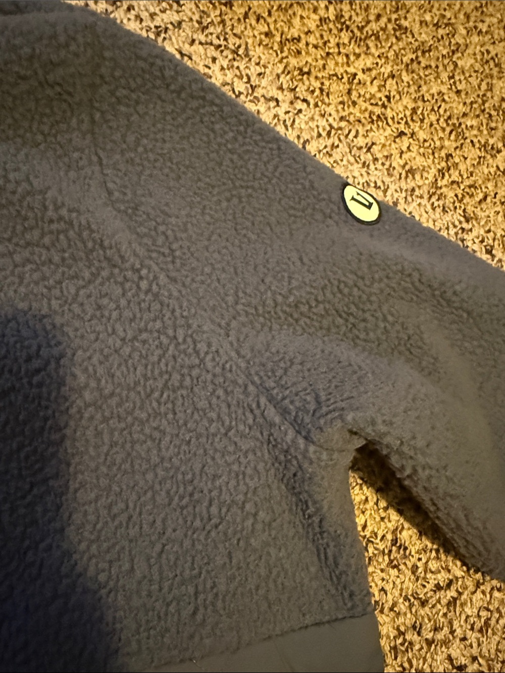 Vuori Quarter-Zip Fleece Pullover in Dusk Periwinkle - Picture 4 of 7